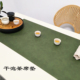 干泡茶席防水防油桌席复古茶垫皮革桌布桌垫中式 禅意桌旗台布