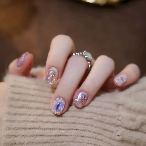 精灵之瞳猫眼高级感纯手工穿戴甲