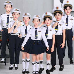 六一儿童小海军表演服小空军制服男女升旗手幼儿园园服运动会服装