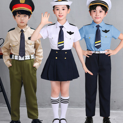 儿童陆空海军装运动会开幕小学生升旗手班服男女童海军制服演出服