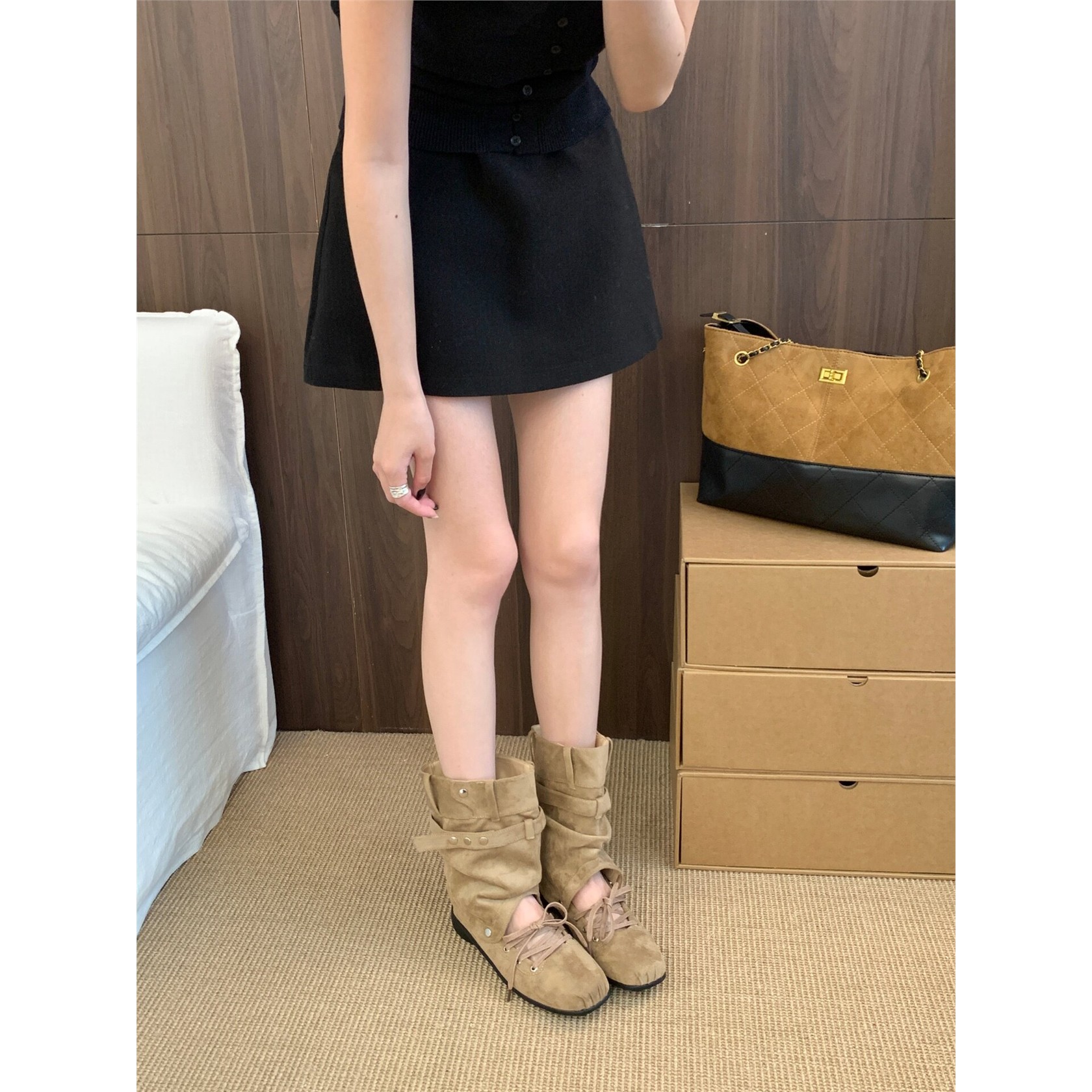 UNIDSN爆款欧美风圆头粗