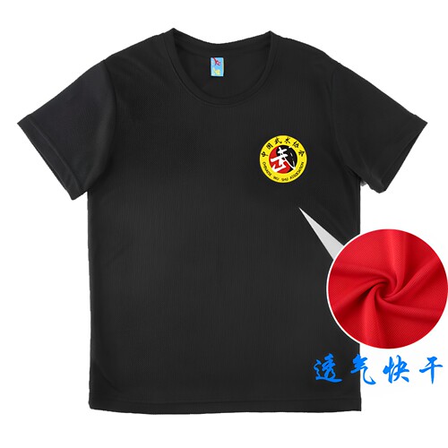 夏季运动速干透气t恤武术短袖