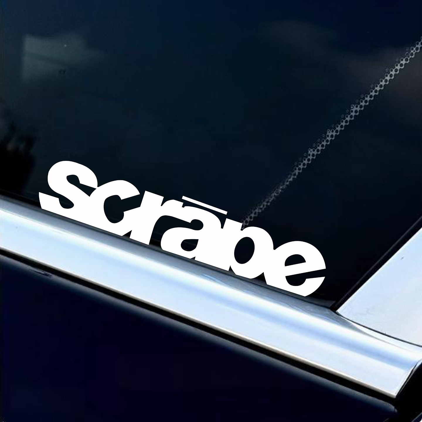 个性姿态改装scrape英文字母贴纸汽车前铲保险杠三角窗装饰贴纸