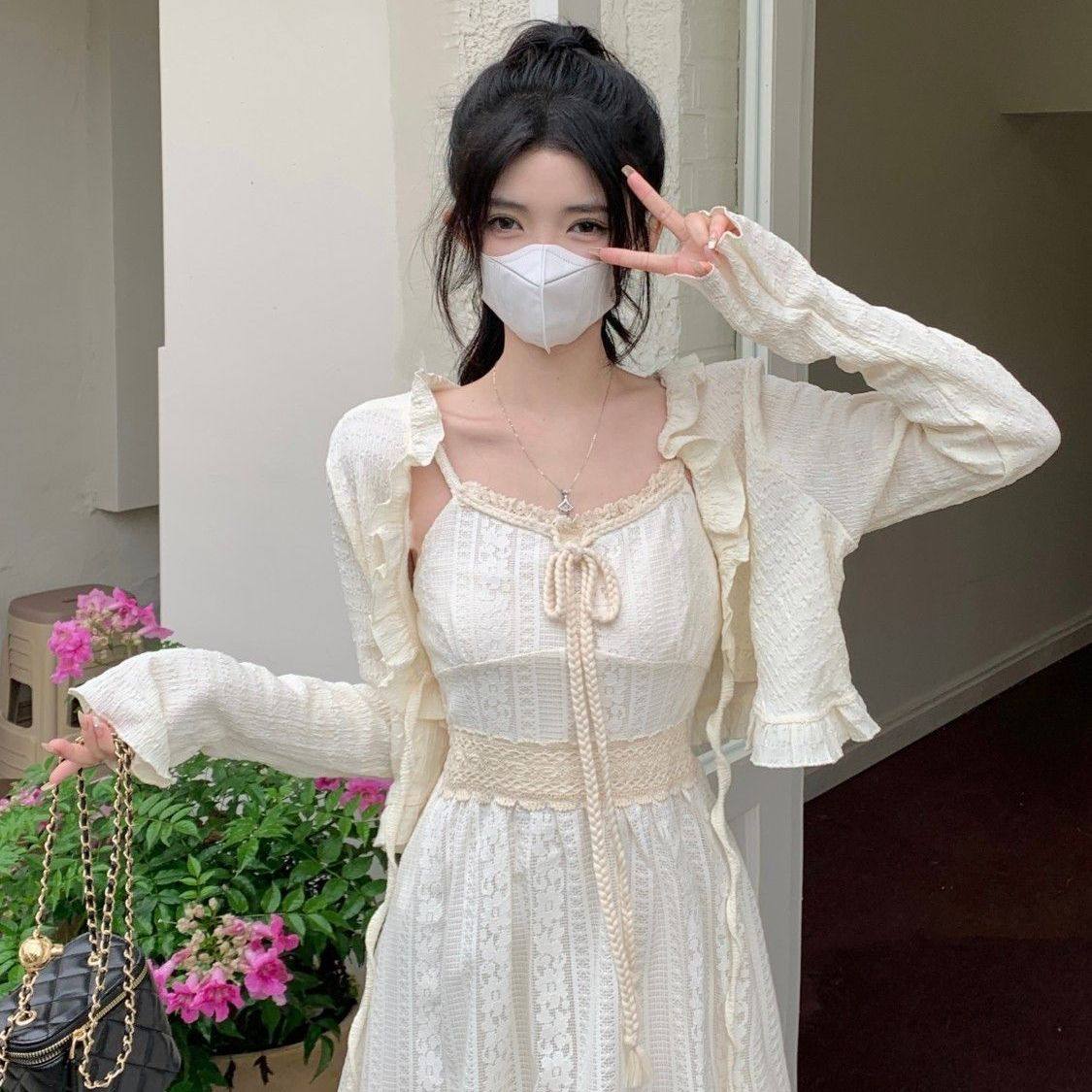 防晒法式春夏季新款开衫气质收腰裙子修身外套显瘦开短款上衣罩衫,女装/女士精品,蕾丝衫/雪纺衫,淘宝优惠券,粉丝福利购,淘宝优惠卷