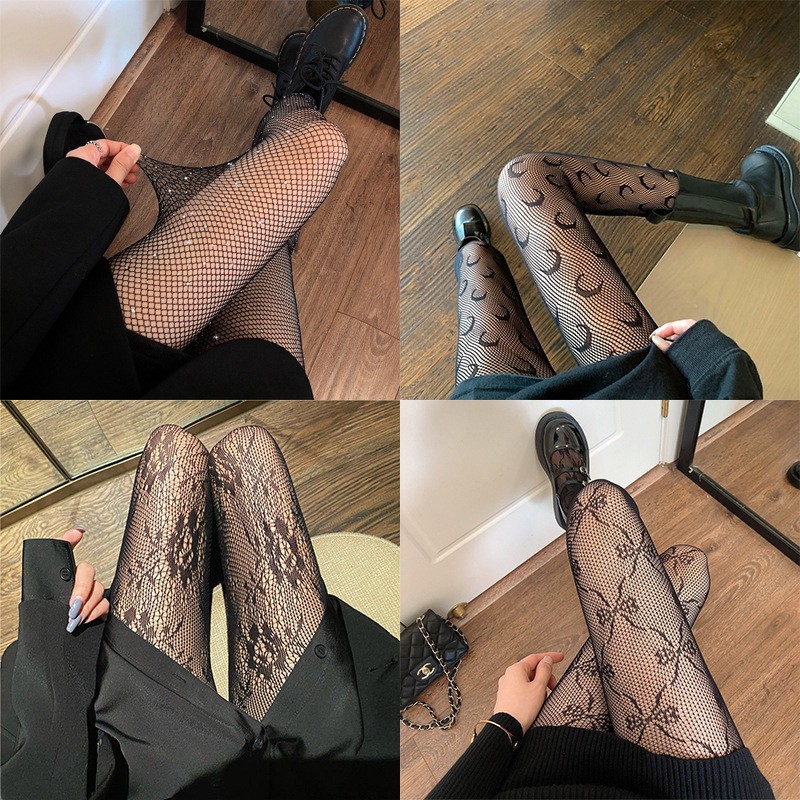 渔网蝴蝶结提臀花朵性感连裤