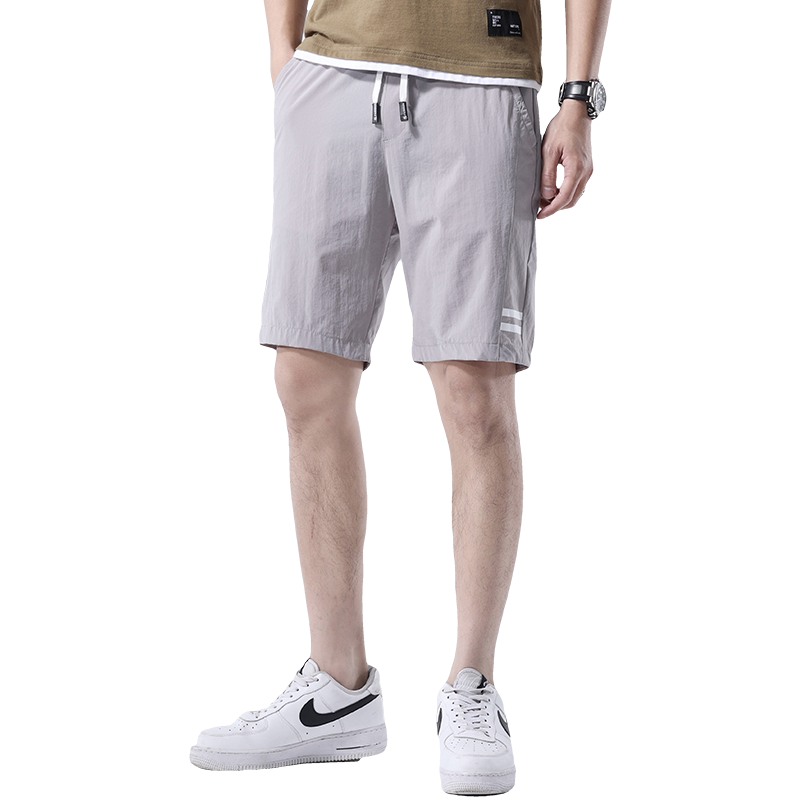 夏季超薄款运动五分男裤冰丝休闲短裤男宽松直筒外穿中裤7013,男装休闲裤,星座1006