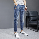春季牛仔裤男韩版男士小脚弹力休闲修身九分潮牌裤子K327-P50，男装牛仔裤，星座1006