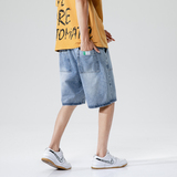 2021年日系风夏季新款港风工装牛仔短裤男K5018-P43，男装牛仔裤，星座1006