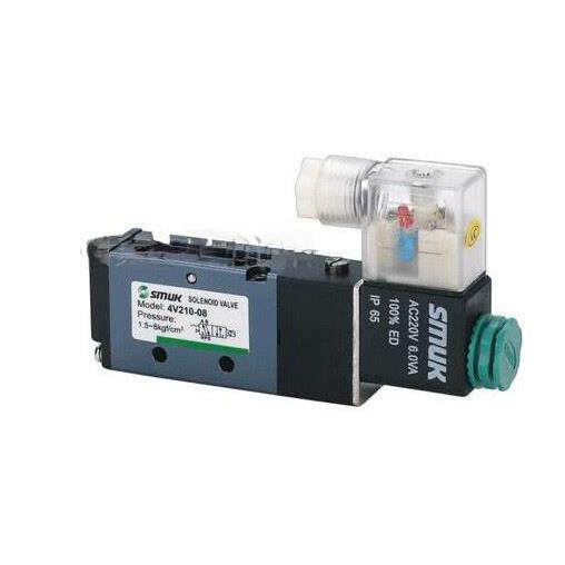 原装SMUK SOLENOID VALVE电磁阀Model:4V210-08 气动阀AC220V