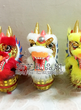 国潮小龙头舞龙摆设吊龙醒狮挂件