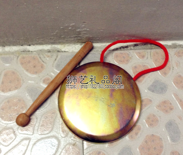 儿童鼓棒实木一对醒狮狮头舞狮子堂鼓小铁锣镲拔幼儿园鼓槌小木棒