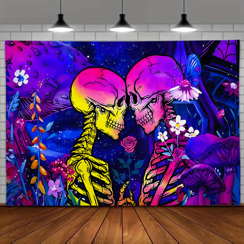 JIT荧光挂毯星河骷髅蘑菇树房间