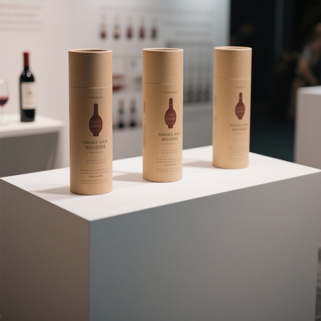 高端圆形纸罐定制圆筒礼盒定做红酒葡萄酒洋酒纸筒白酒手提袋纸盒