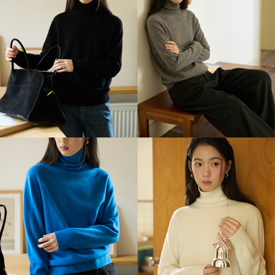 soilstone纯羊毛高领打底衫4色