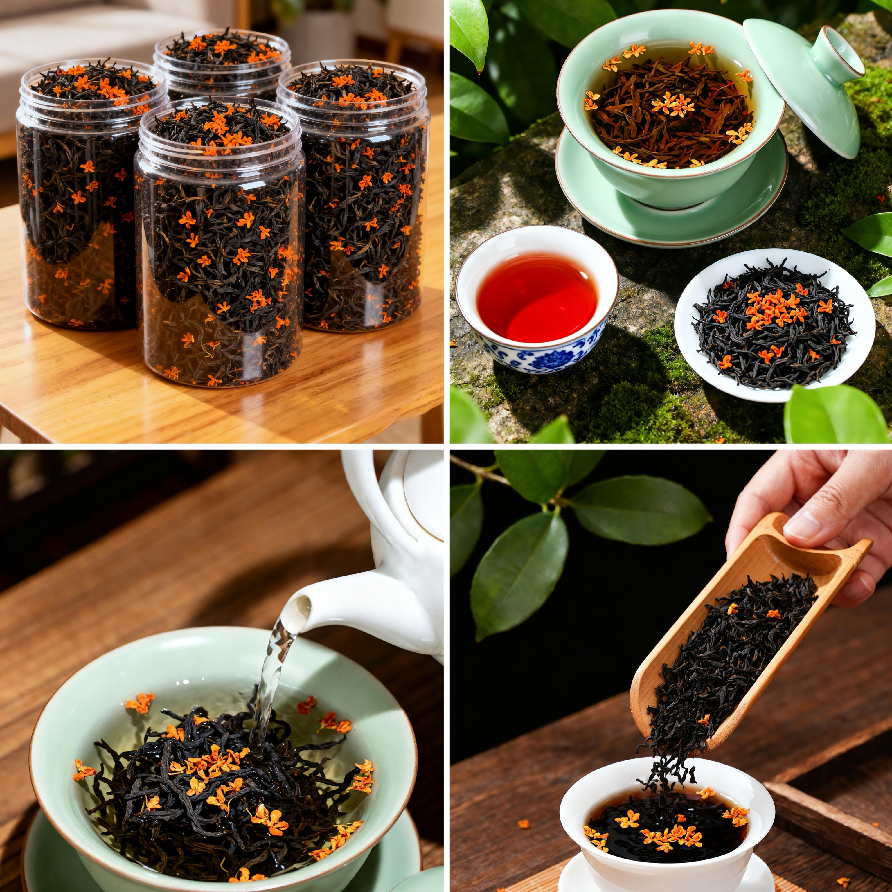 【桂花红茶】秋季上市桂花红茶蜜组合型花茶