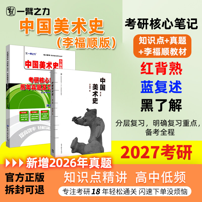 【新店活动价】一臂之力2027中国美术史李福顺考研笔记疾风劲草思维导图题库考研真题考编练习题册模拟试卷主观题考点预测背诵押题