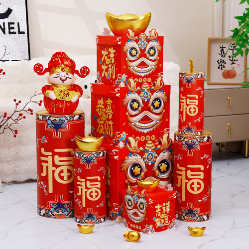 新年装饰商场橱窗售楼部银行摆件