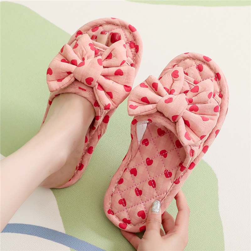 起彩露趾静音甜美室内舒适拖鞋