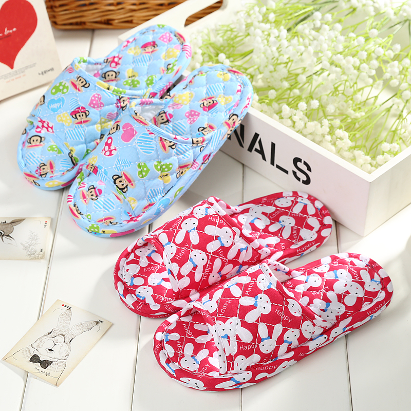 Chaussons enfants en coton pour hiver - semelle coton - Ref 986449 Image 1