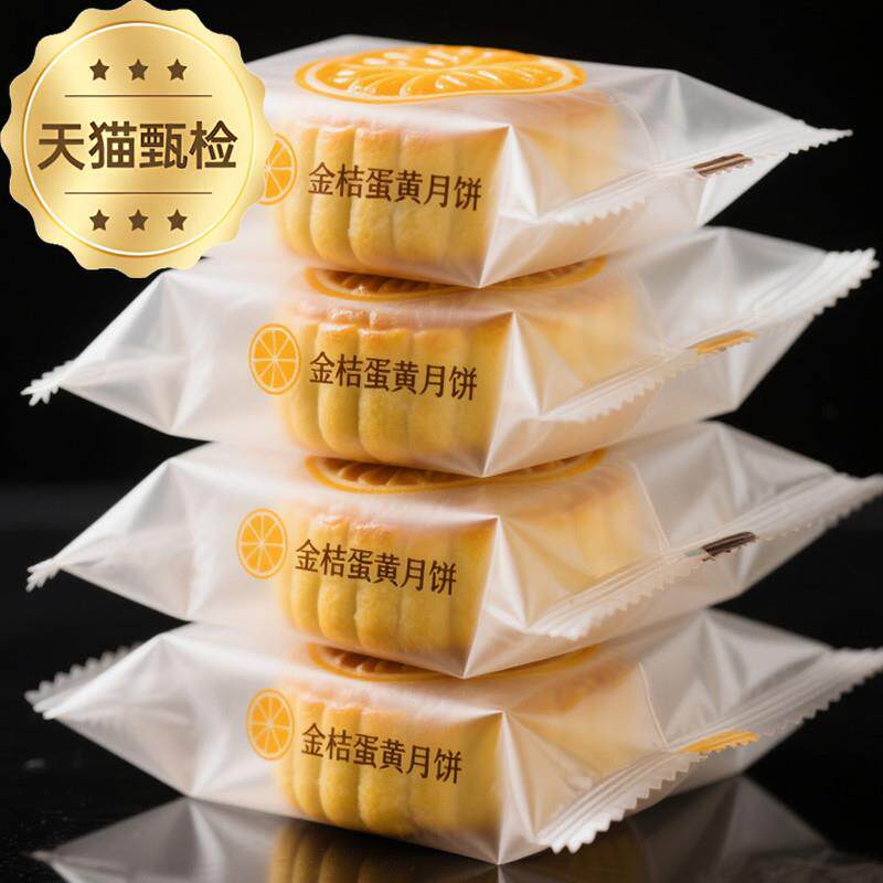 正宗【低糖蛋黄金桔月饼】不油不腻广式中秋水果月饼礼品软糯清香