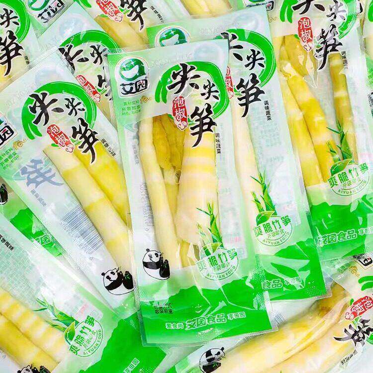 泡椒尖尖笋尖500g山椒酸辣脆嫩竹笋子干小包装下饭菜休闲零食