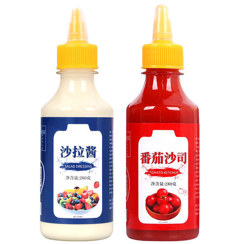 沙拉酱番茄酱组合家用水果三明治