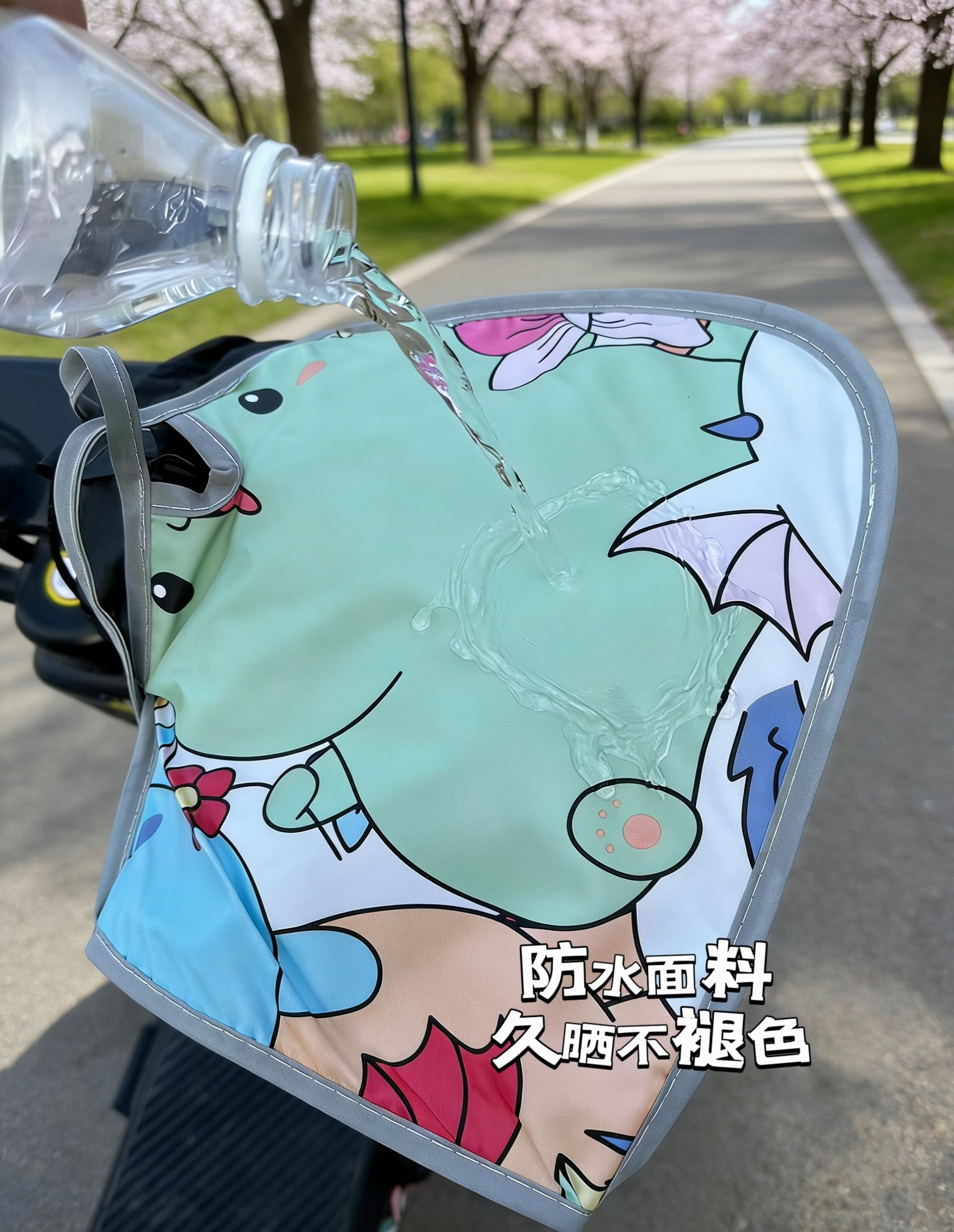 四季电动摩托车防风薄款春秋夏季防晒电瓶车手把套防水遮阳皮革