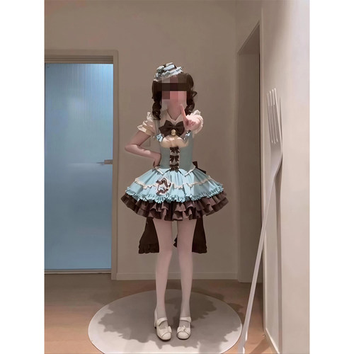 薄巧色狗短Lolita裙甜美可爱