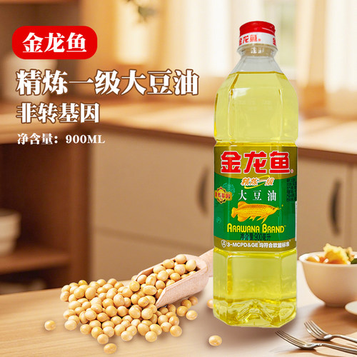 金龙鱼精炼一级大豆油非转900ML