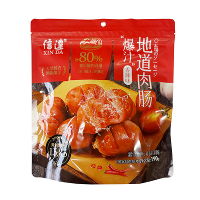 信达地道肉肠香辣味猪肉肠190g