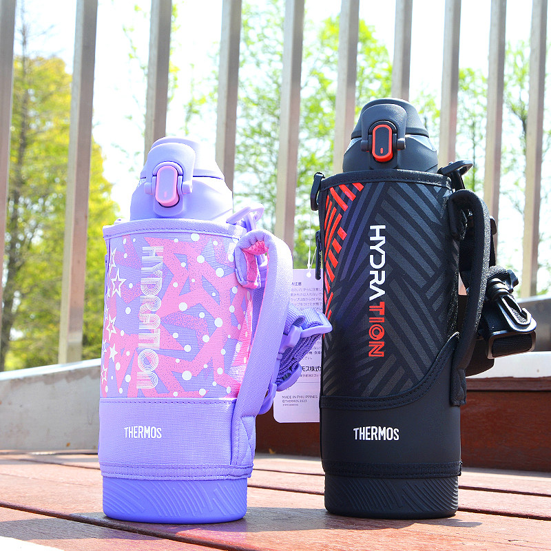2025日本膳魔师户外运动大容量男女儿童保温保冷杯不锈钢水壶FJS