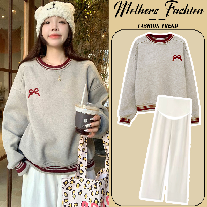 孕妇套装春秋2025新款韩版孕期