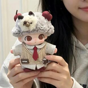Dimoo娃衣秘密话剧社刺猬果衣服10cm搪胶毛绒公仔配饰马甲着替装