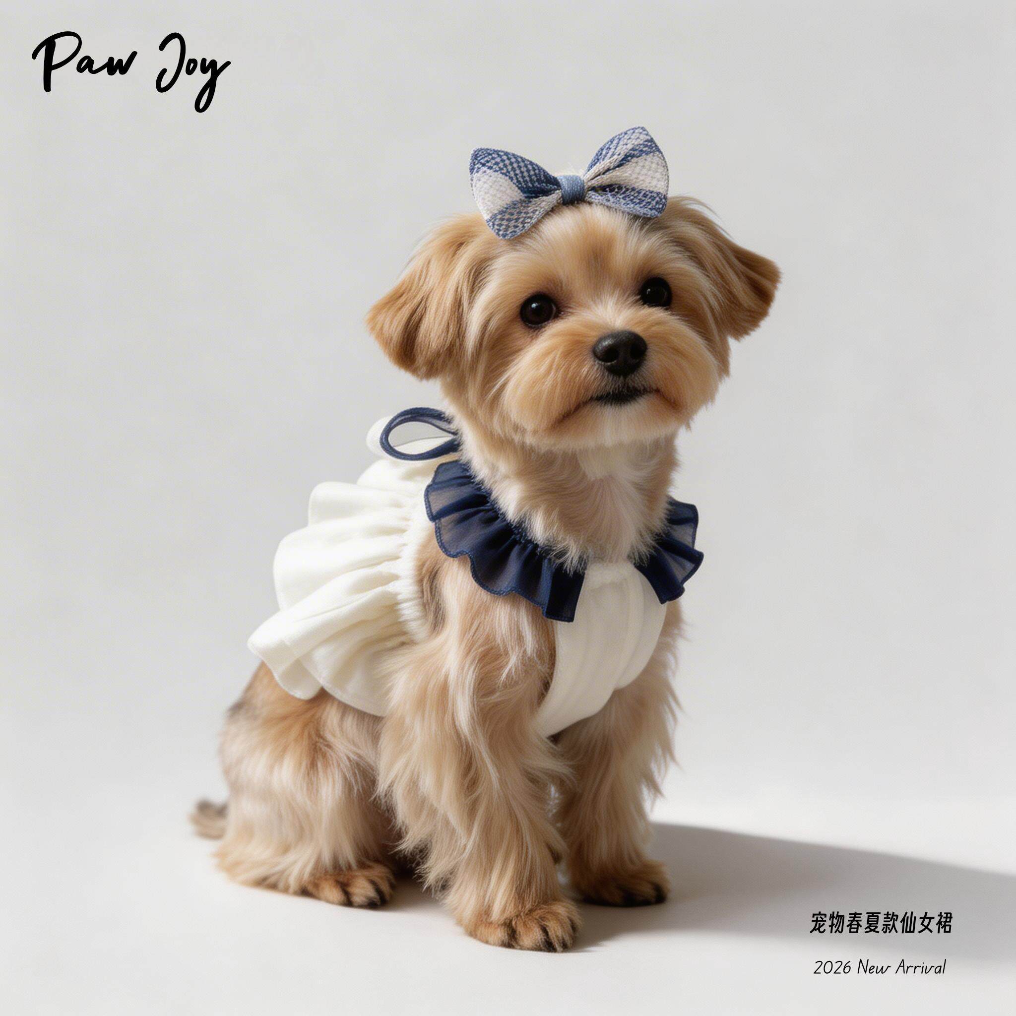 狗狗猫咪衣服2026新款春季公主裙小型犬薄款防掉毛约克夏比熊夏装