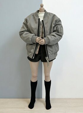 雾岛1/6男兵人服装模型加棉棒球服外套棉服12寸玩偶人偶bjd周边