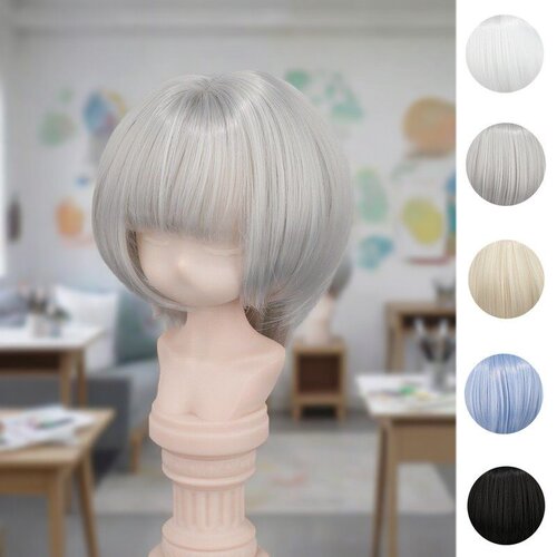 雾岛 BJD叔叔假发3分4分6分mdd爱豆帅先生狼尾毛胚假毛SD娃娃假发