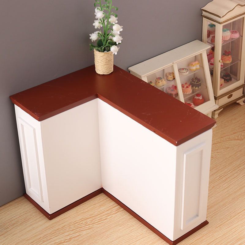 微缩模型吧台壁炉柜迷你模型1:8分bjd娃娃屋家具dollhouse袖珍diy