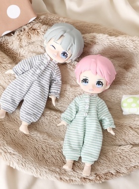 雾岛 ob11娃衣睡衣连体服爬爬服阿巳2妖精体12分bjd娃娃衣服gsc