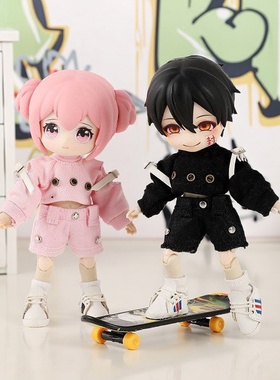 雾岛工坊 ob11短裤p10牛仔裤p9阿巳2裤子12分bjd娃娃衣服gsc素体