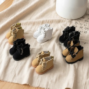 雾岛工坊 20CM娃娃exo玩偶皮鞋毛绒布鞋子公仔棉花娃娃鞋配饰靴子