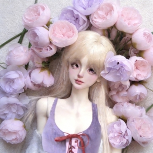 雾岛BJD娃用假发3分4分6分SD齐刘海软高温丝毛胚假毛配件人偶假发