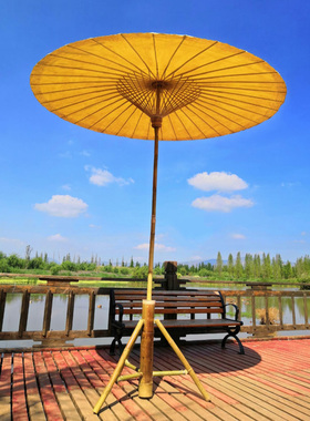 一楼小院遮阳伞户外伞庭院布伞摆摊伞防雨室外别墅沙滩露台太阳伞