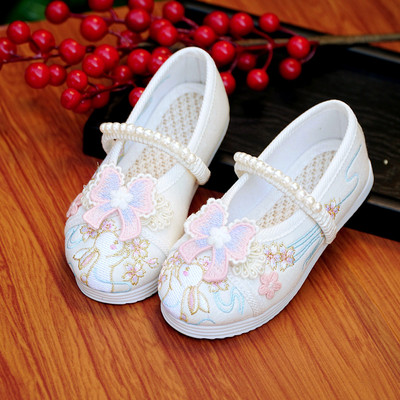 春季新款老北京汉服鞋子女童