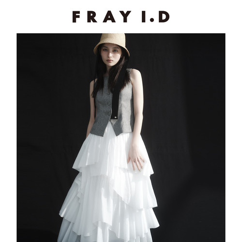 FRAYI.D不规则分层蛋糕半身裙