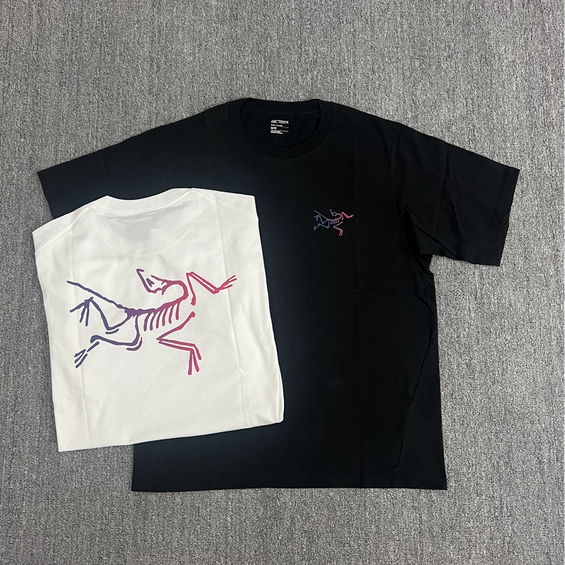 Arcteryx始祖鸟 Kragg Cotton彩标纯棉圆领大鸟logo短袖T恤男女