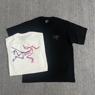 Arcteryx始祖鸟 Kragg Cotton彩标纯棉圆领大鸟logo短袖T恤男女