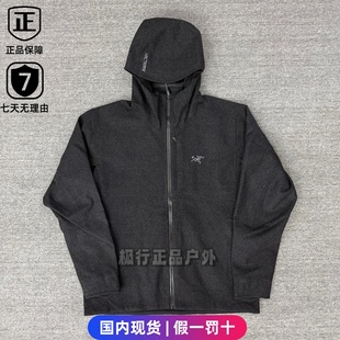 ARCTERYX始祖鸟 SAWYER Wool羊毛刺绣防风保暖秋冬软壳夹克外套男