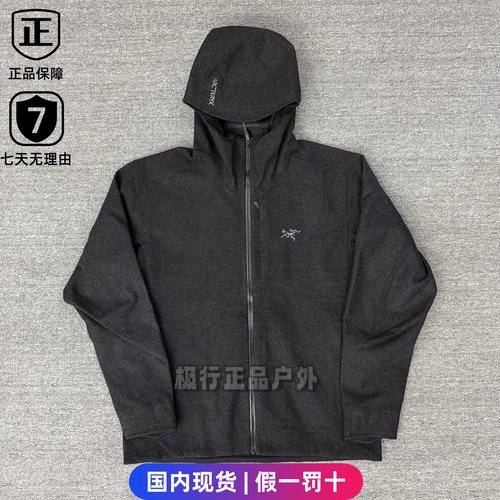 始祖鸟羊毛刺绣秋冬防风外套
