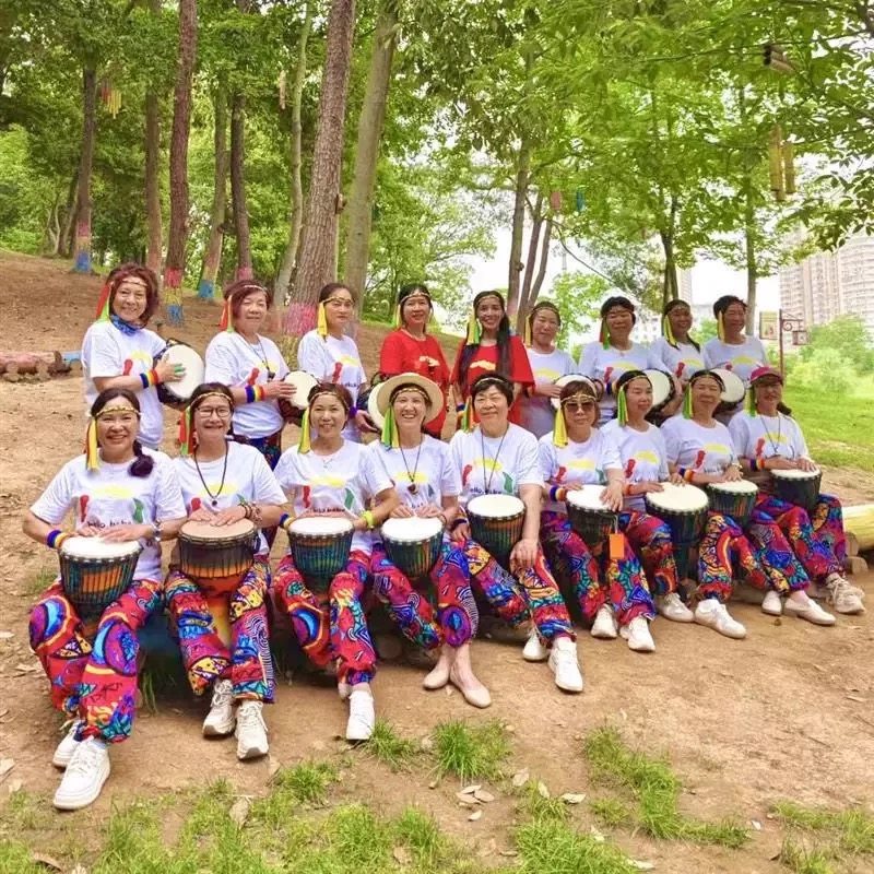 成人时尚民族风团体舞蹈服非洲鼓表演服广场舞舞蹈服健身操团队服