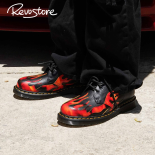 Dr. Martens 1461 Flame 火焰 低帮男女马丁靴耐磨工装休闲皮鞋